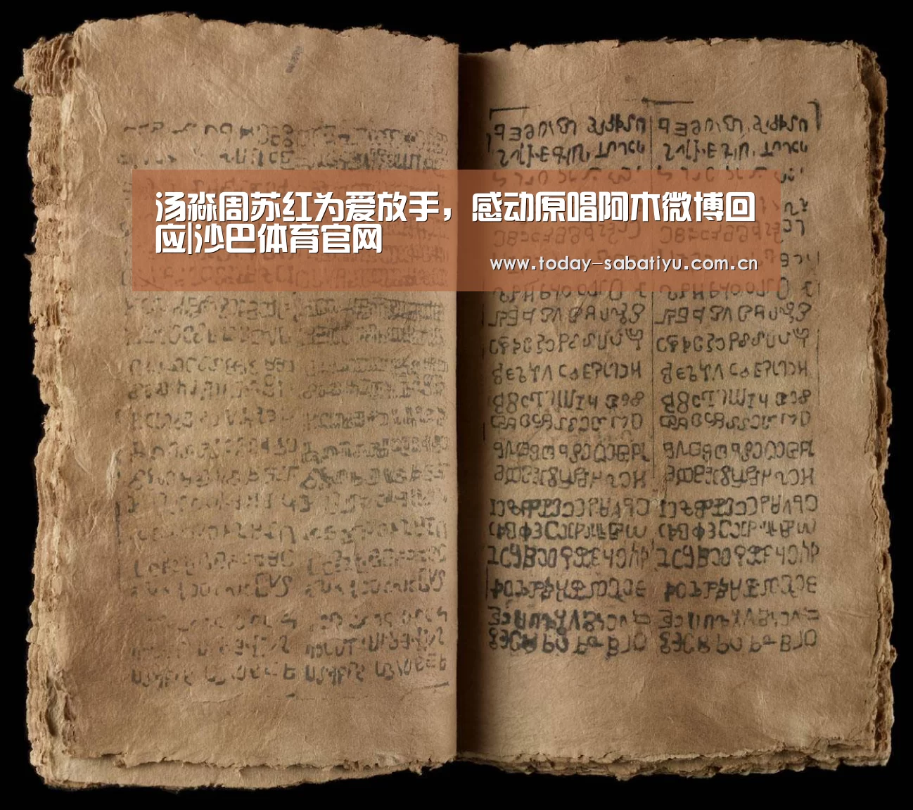 汤淼周苏红为爱放手,感动原唱阿木微博回应|沙巴体育官网(图1) 沙巴足球